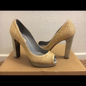 Valentino Platform Peep Toe Italian Pumps